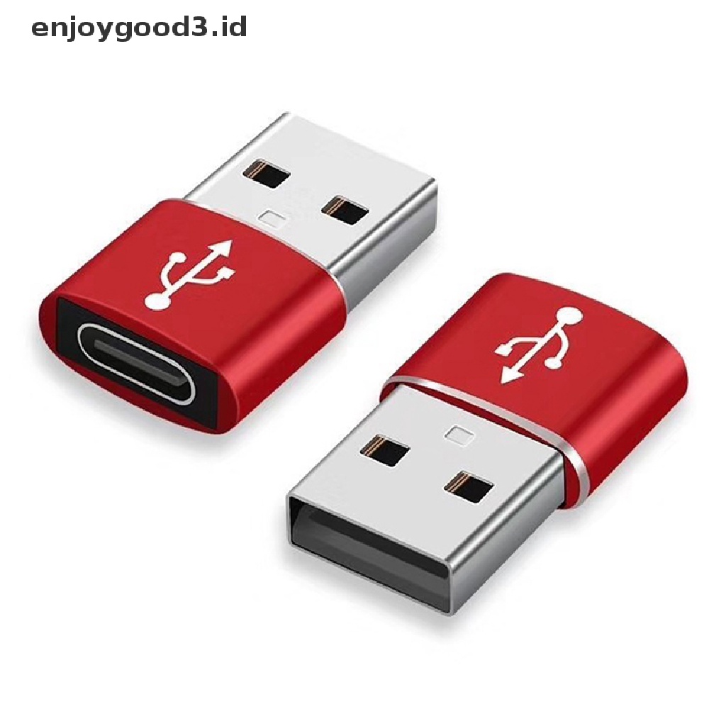 【 Rready Stock 】 USB OTG Male To Type C Female Adapter Converter Type-C Cable Adapter Converter Data Charger for Phone Charging Cable Charger （ ID ）