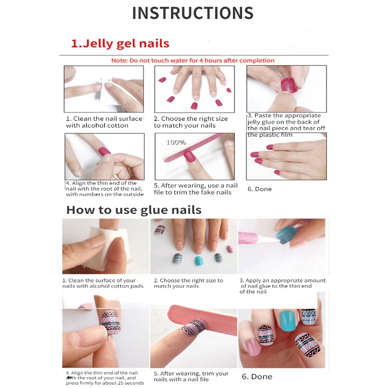 [Harga Grosir] DIY Manicure Nail Art Aksesoris Akrilik Buatan Kuku Palsu Alami Penutup Penuh Ballerina Peti Mati Kuku Palsu Tekan Di Ujung Kuku 24 Pcs Nude Gaya Perancis Kuku Palsu