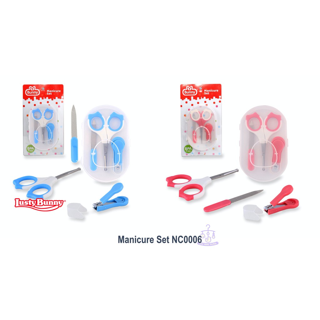 ♥BabyYank♥ Lusty Bunny Baby Manicure Set 3in1 NC0006 NC0007 - Pemotong dan Gunting kuku bayi