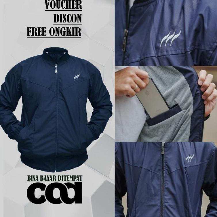 Murah Meriah Jaket Parasut Pria Orinal Jaket Pria Keren / Jaket Pria Jumbo Ukuran L - XXXL Berkualit