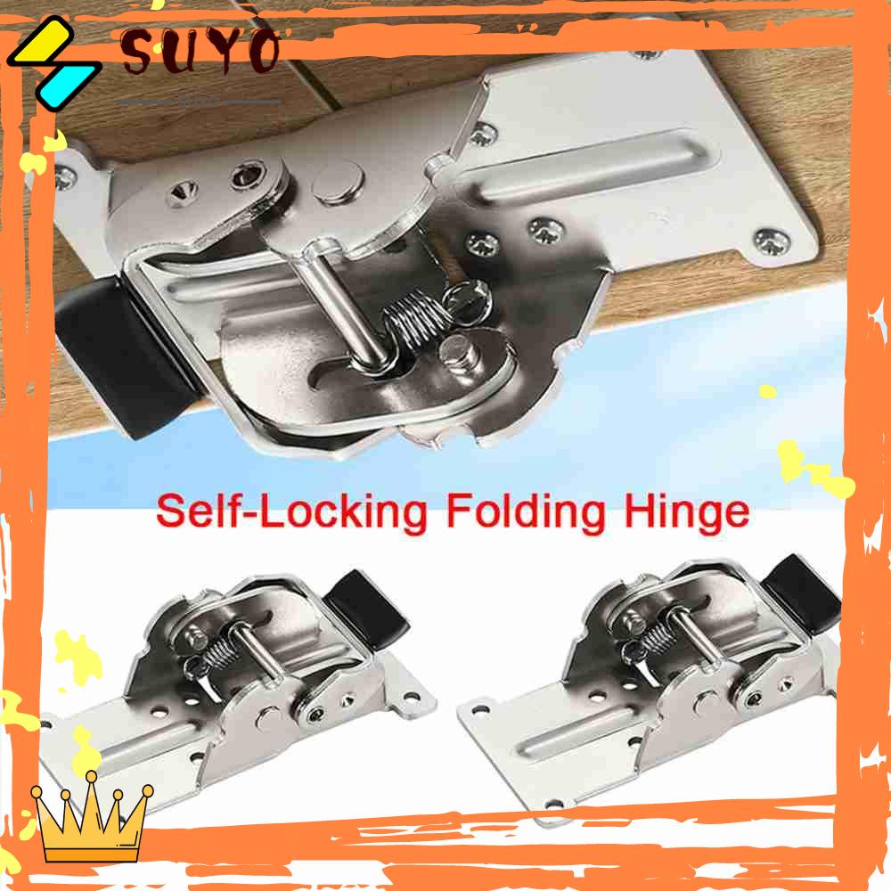 Suyo Self-Locking Engsel Lipat Hardware Furniture Bracket Kursi Extension Penyangga Frame