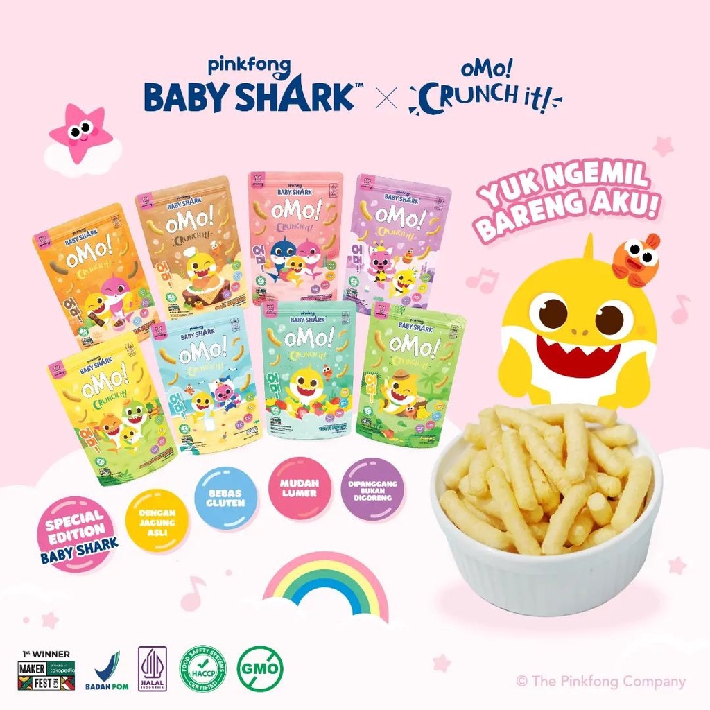 oMo Healthy Snack Crunch It BABY SHARK SERIES