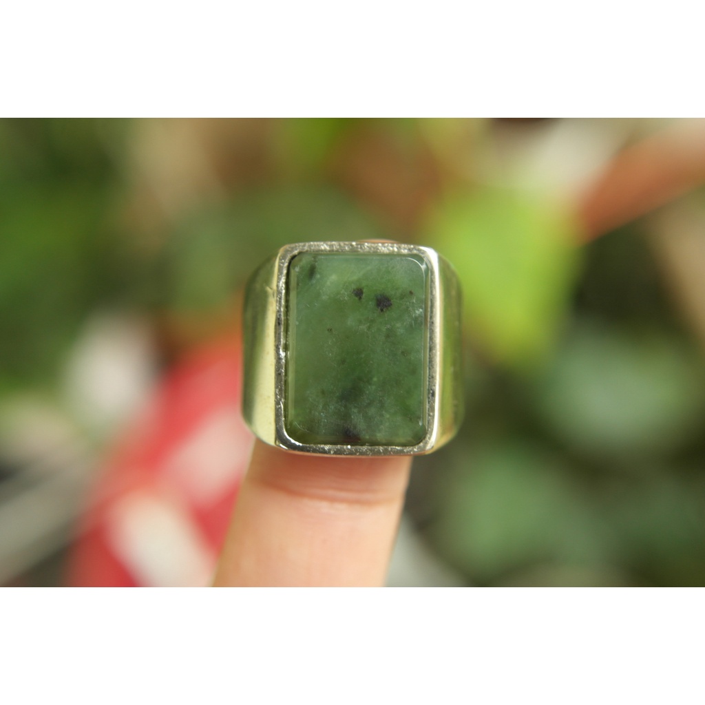 Natural Giok Aceh Ring 8 Kode Y457