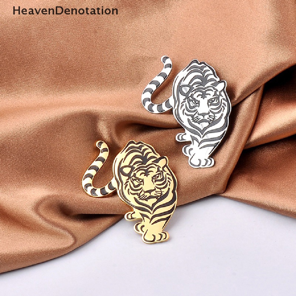 [HeavenDenotation] Fashion Harimau Bros Vintage Dekorasi Pernikahan Logam Bros Syal Sweater Jas Pin Up Gesper Femininos Bros Pasangan Kerah Perhiasan Pin HDV