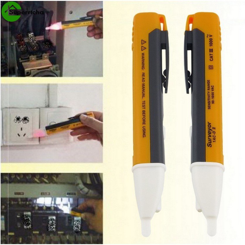 Hot Sale/LED AC Tester Tegangan Listrik Power Detector Sensor Non-Contact Pen 90-1000V