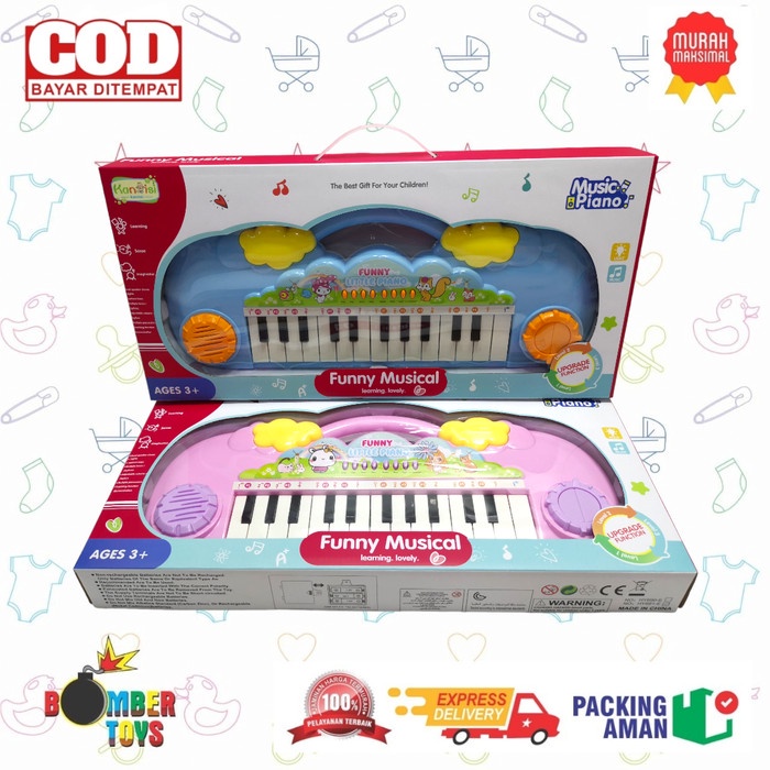 MAINAN ANAK PIANO ORGAN FUNNY MUSIC BESAR KADO TERBAIK BELAJAR NYANYI