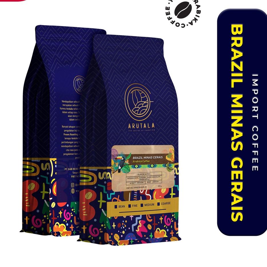 

☼ ARUTALA Kopi Brazil Minas Gerais Arabika 200 gram ֍