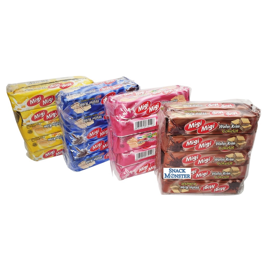 

Migi Migi Wafer Krim - Netto 10 bks x 11 gr