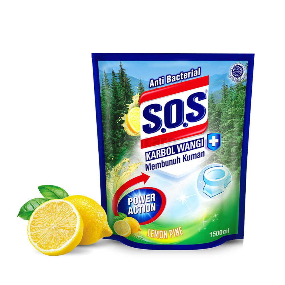 SOS  KARBOL LEMON 1500 REFILL