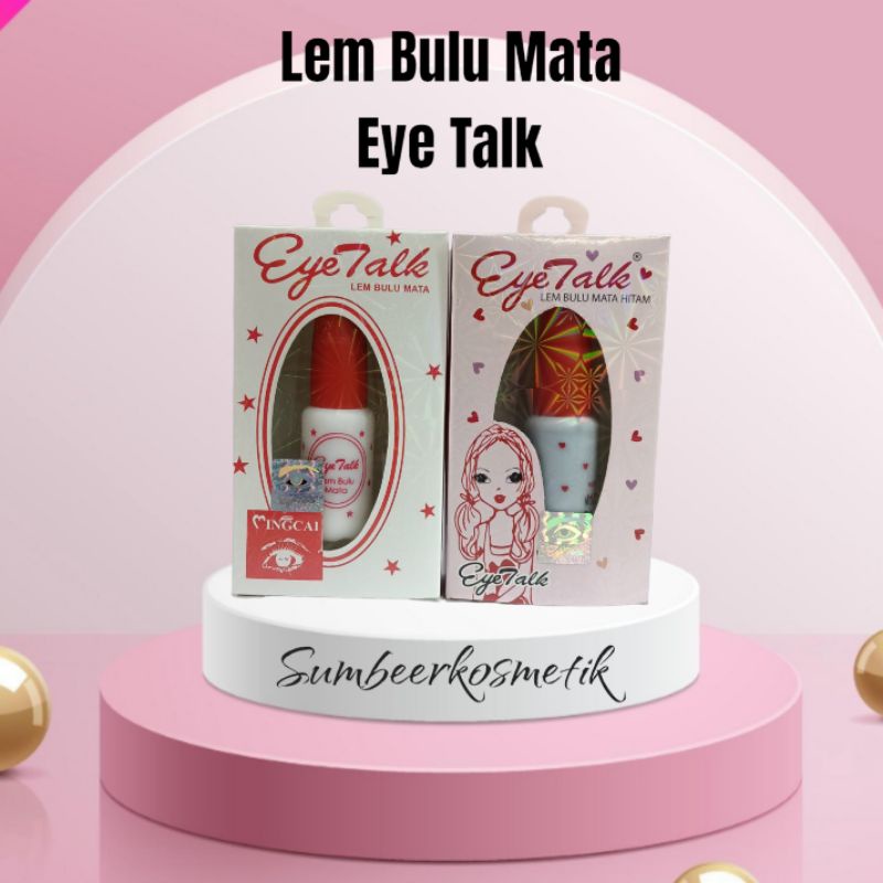 Lem Bulu Mata Eye Talk Hitam Dan Putih Holo