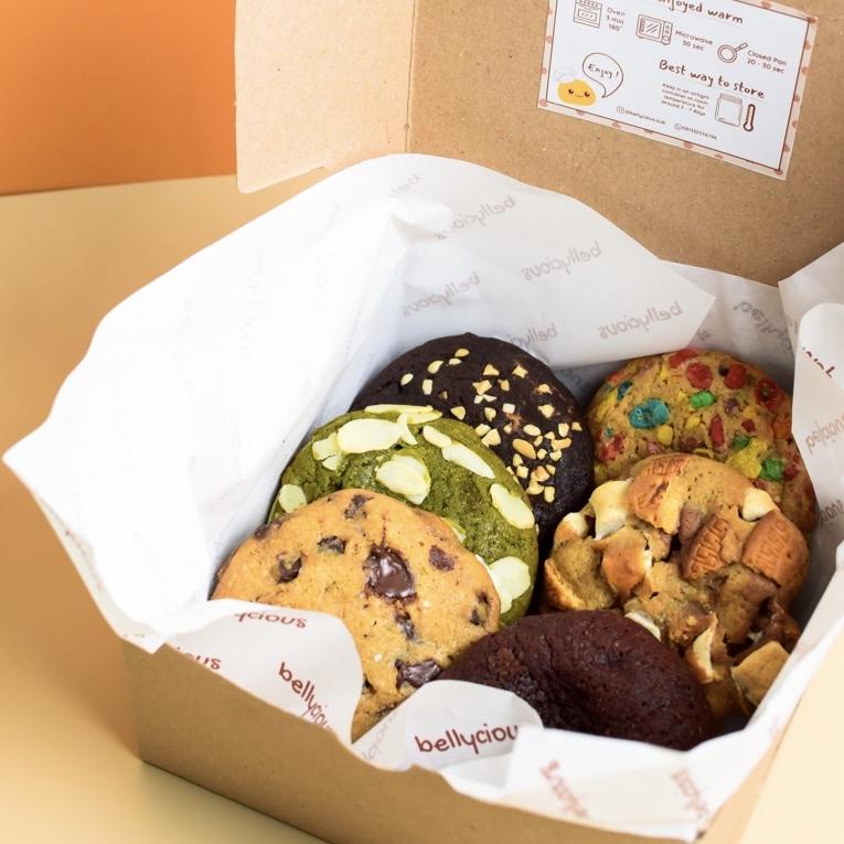 

T40 soft baked cookies 6 pcs bellycious premium PRODUK KEREN と