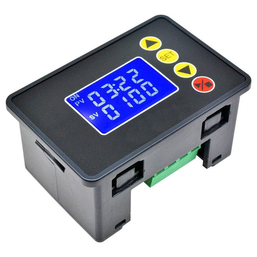 Digital Time Delay Relay LED Display Cycle Timer Control Switch Adjustable Timing AC 220V