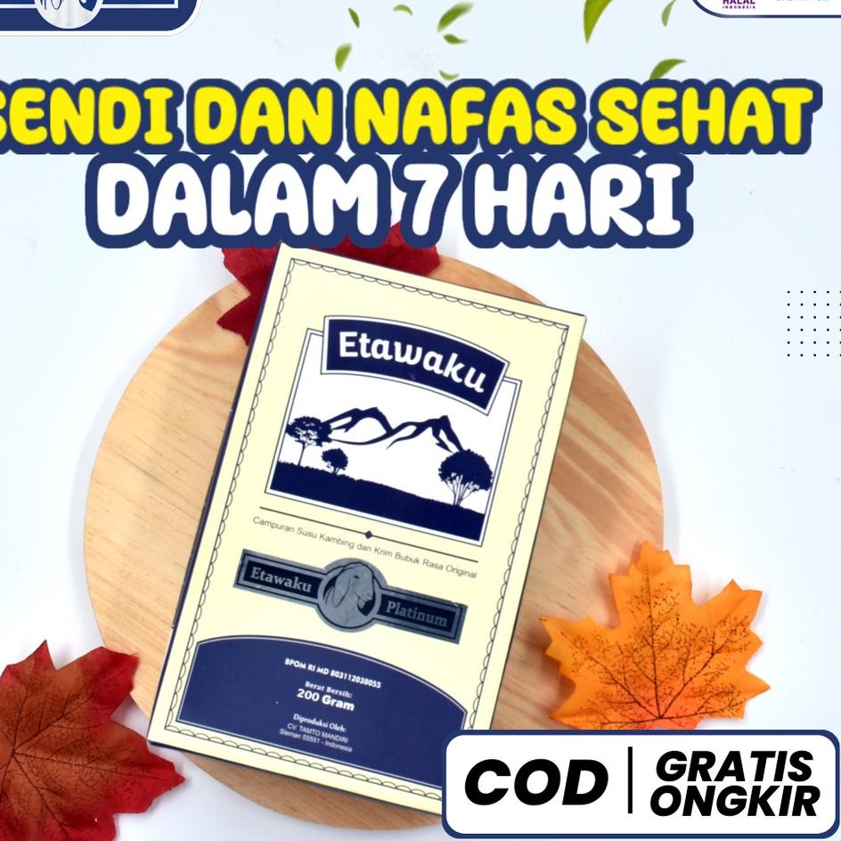 

♠ Etawaku Platinum 3x Atasi Masalah Pernafasan ORI 100% OFFICIAL STORE - Susu Kambing Bubuk Provit Etawa Tingkatkan Daya Tahan & Imunitas Tubuh Jaga Kesehatan & Kepadatan Tulang Isi 200gr