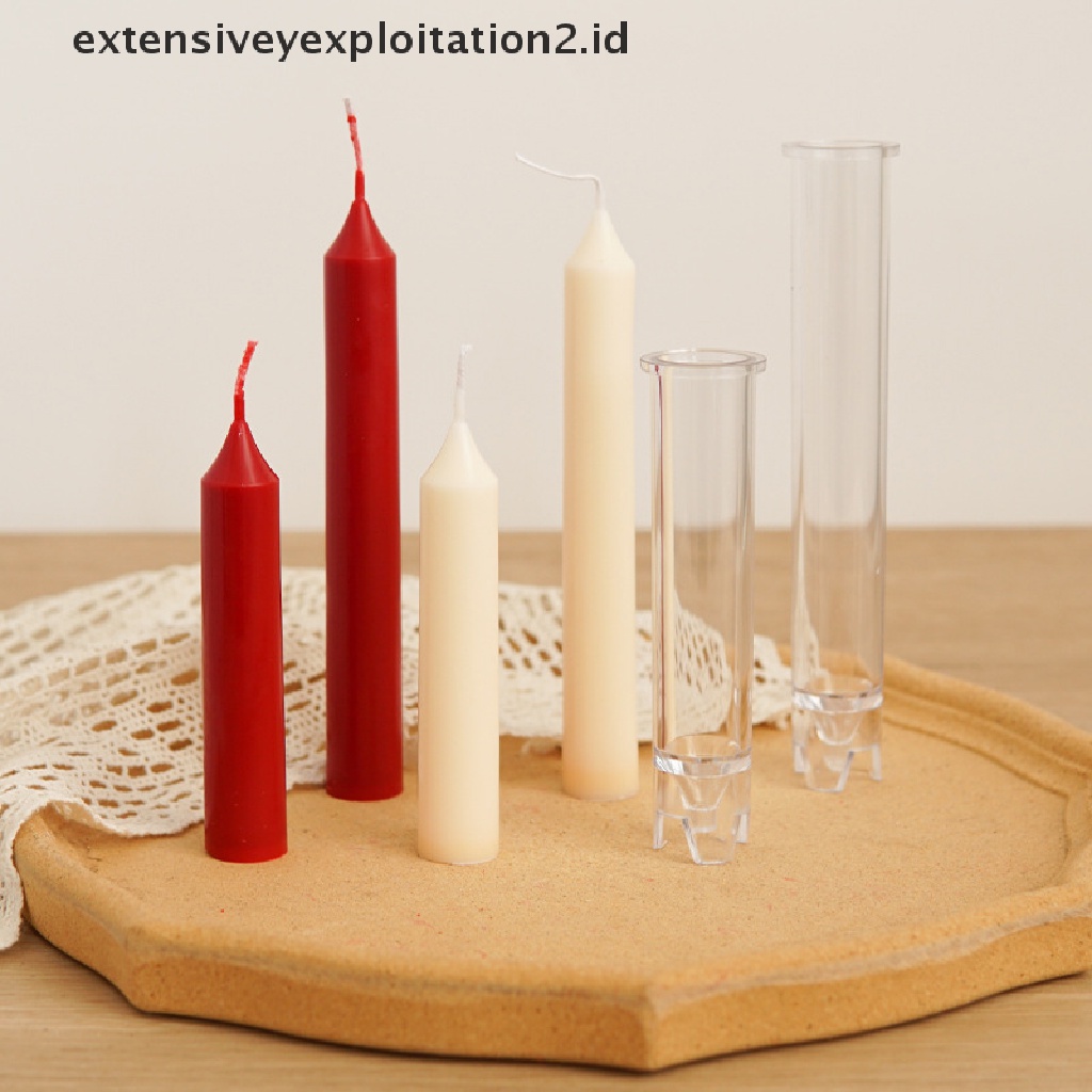 {NEW} 1pc Cetakan Silinder Tiang Panjang Kerajinan Membuat Alat Cetakan Lilin Kedelai DIY.