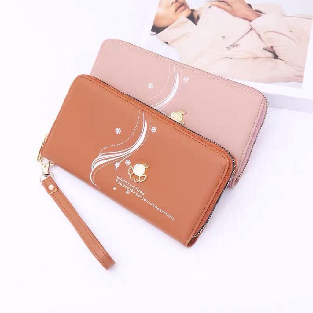 DOMPET KEISHA - Dompet Wanita Mormon Dompet Panjang Koin Kartu