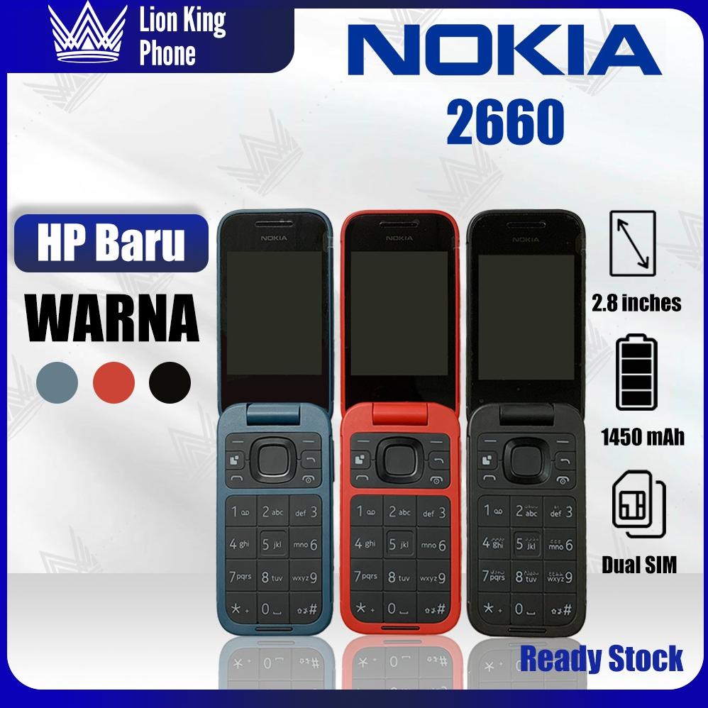 HANDPHONE NOKIA 2660 FLIP Phone 2G DUAL SIM GARANSI HP JADUL NOKIA JADUL LIPAT