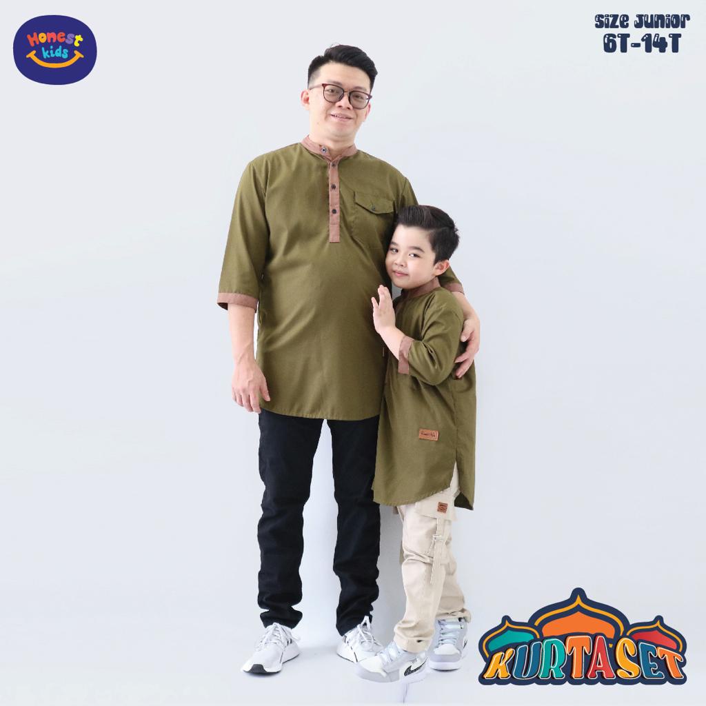 SET KURTA KEMKO kemeja koko RAYYA anak dan dewasa by honestkids