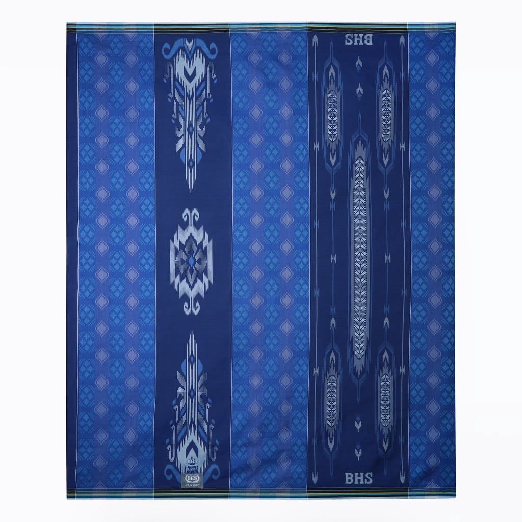 Sarung BHS Classic Silver Motif C45 DKA Biru / BHS CLASSIC SILVER DKA