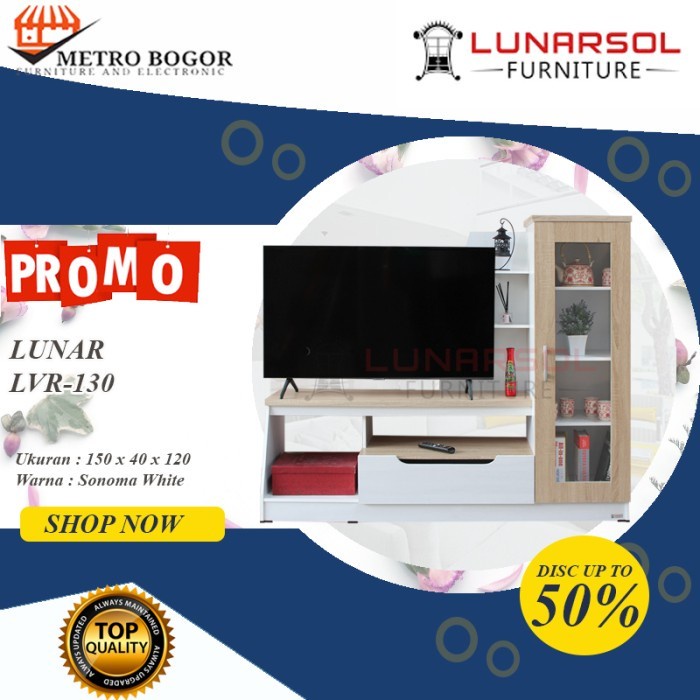Rak Tv Cabinet LVR 130 KACA LUNAR