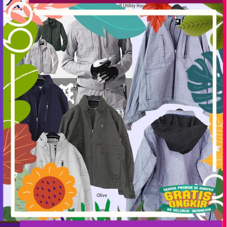 GENB Utility jacket & PB Bomber / wash riped