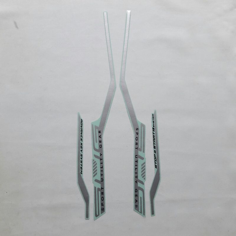 Striping sticker lis body yamaha mio gear 125 type s 2022 2023 silver