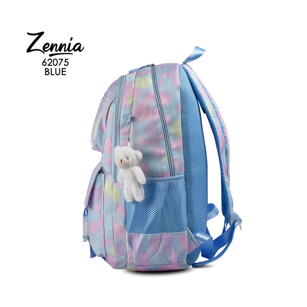 Tas Zennia 62075 Tas Anak Sekolah Perempuan Ransel Laptop Fashion