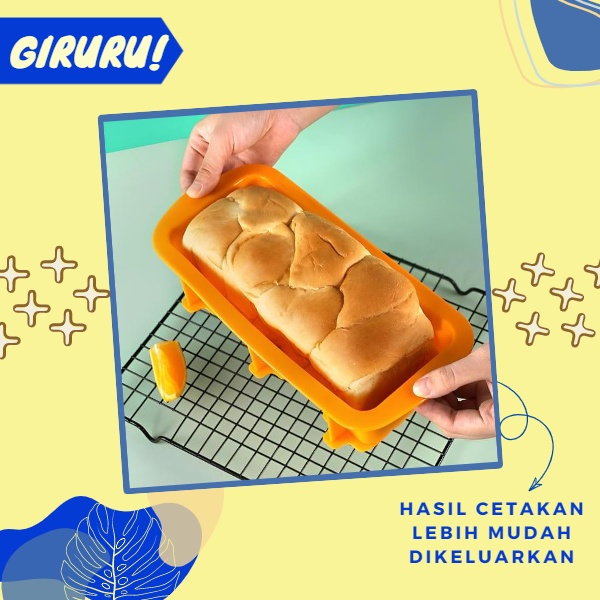 Cetakan Silikon Baking Roti bread Silicone Baking Molds / Cetakan Roti Baking Molds Silicone Bakery Serbaguna / Cetakan Roti Tahan Panas &amp; Anti Lengket / Silicone Mold / Chocolate Mold / Bread Silicone Mold / Cetakan Silikon Roti Serbaguna