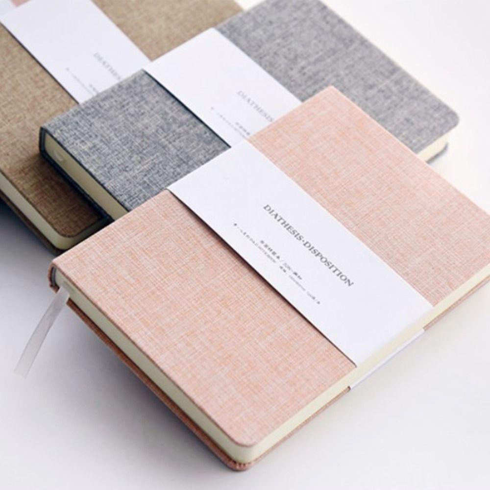 LANFY Notebook Bisnis 4warna Siswa Perencana Mingguan Bulanan Buku Agenda Buku Organizer Penebalan Memo Notepad