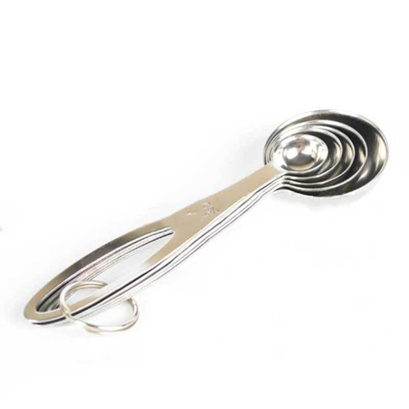 (BISA COD) FTIHSHP Friez Sendok Takar Cup Stainless Steel Measuring Spoon 5 PCS - S300