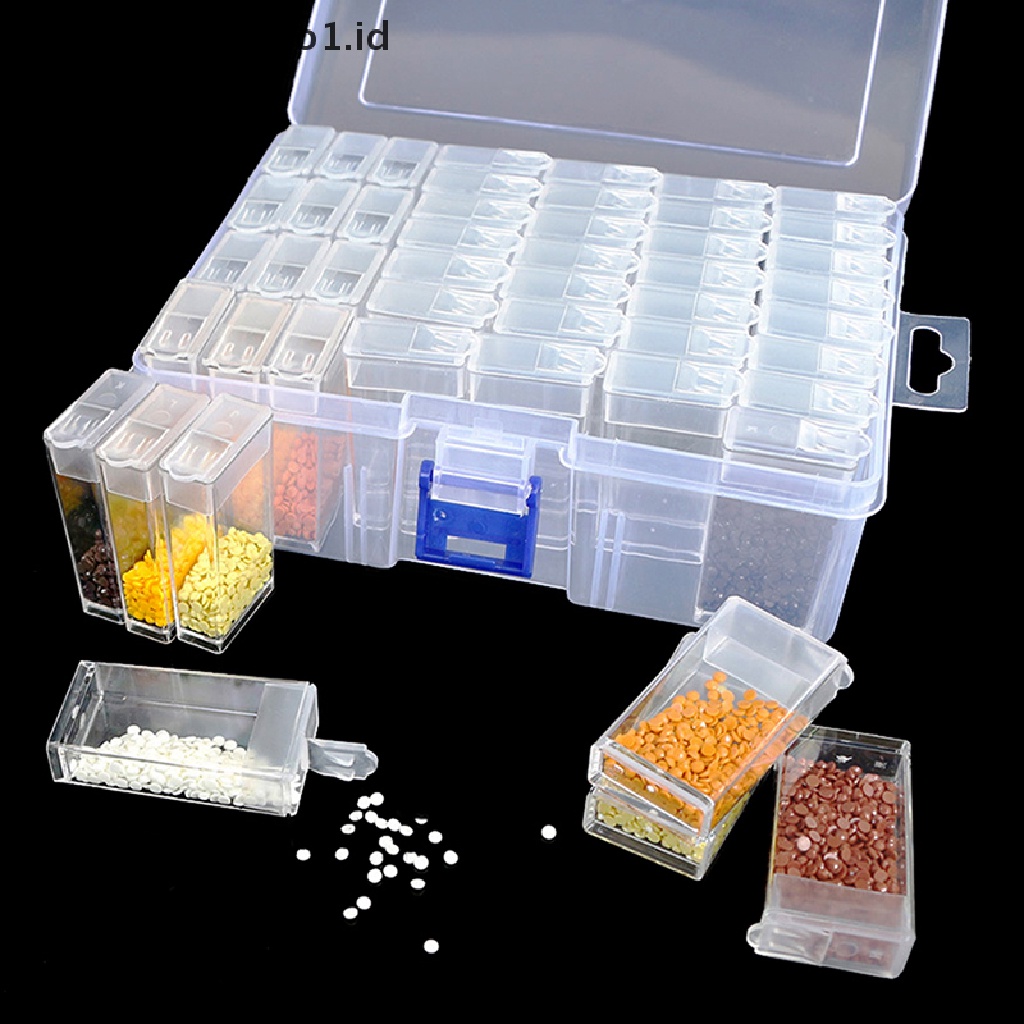 [AdornmentNo1] 10pc Kotak Penyimpanan Plastik Pager Bordir Berlian Drill Holder Case Organizer [ID]