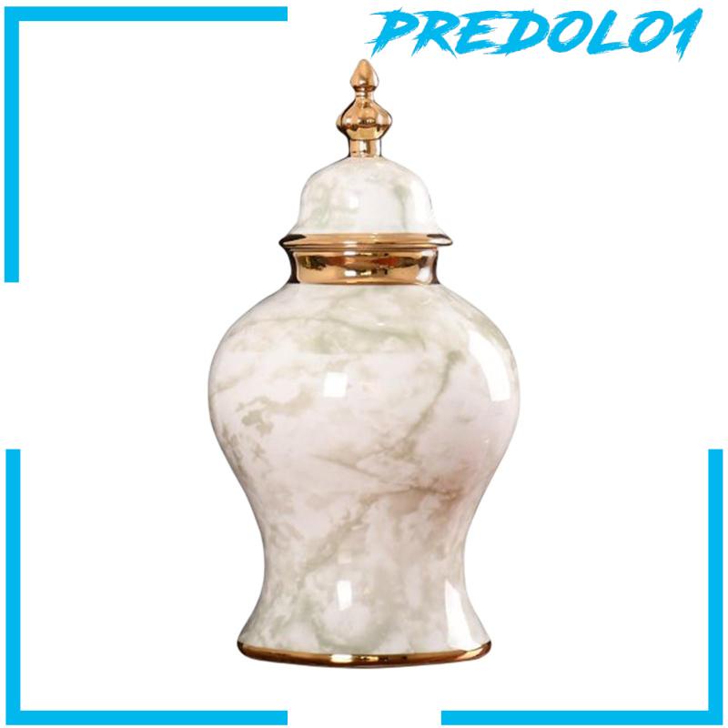 [Predolo1] Toples Jahe Keramik Dengan Tutup Ornamen Tradisional Untuk Kamar Tidur Kantor Pernikahan