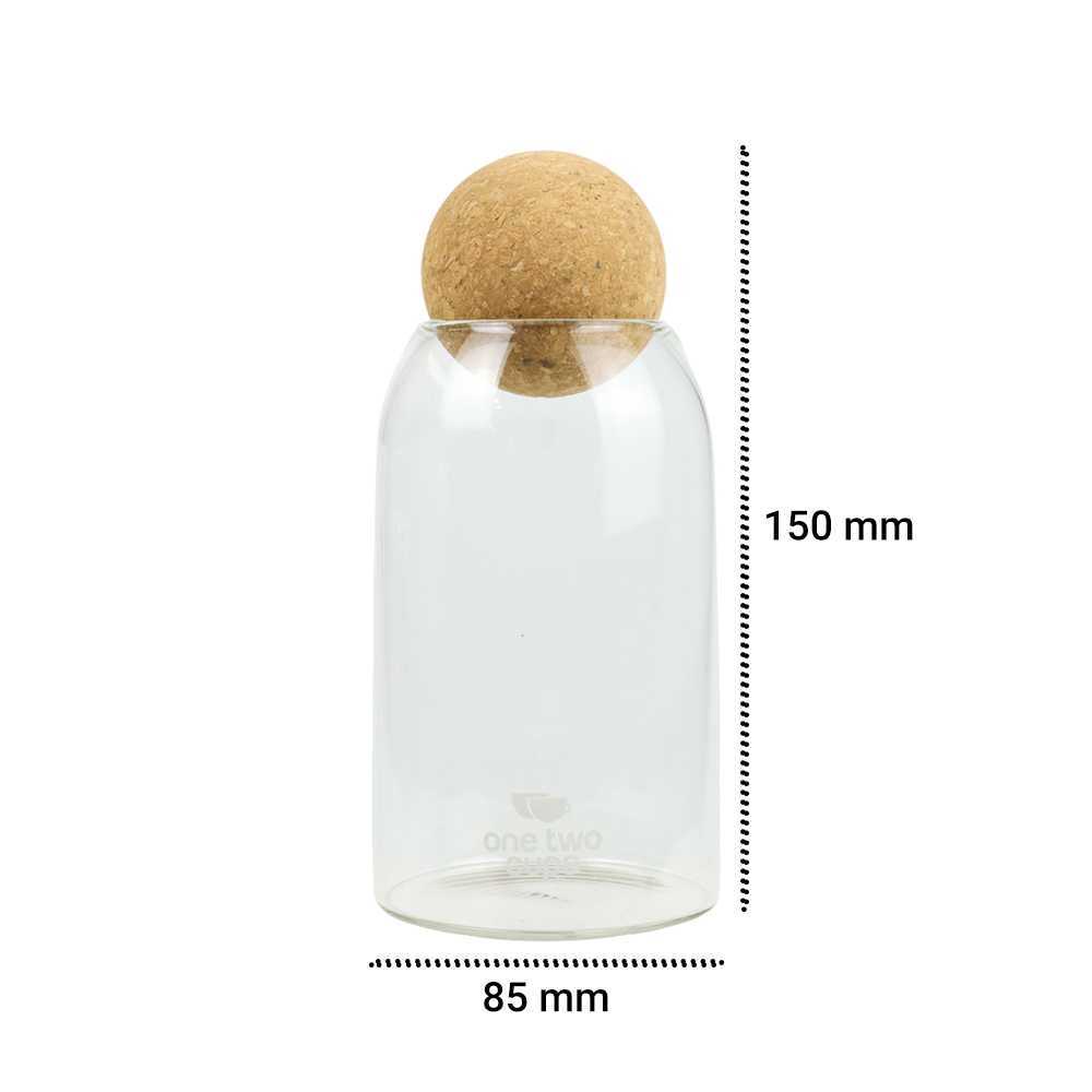 (BISA COD) FTIHSHP  Toples Kaca Penyimpanan Makanan Glass Storage Jar - E1