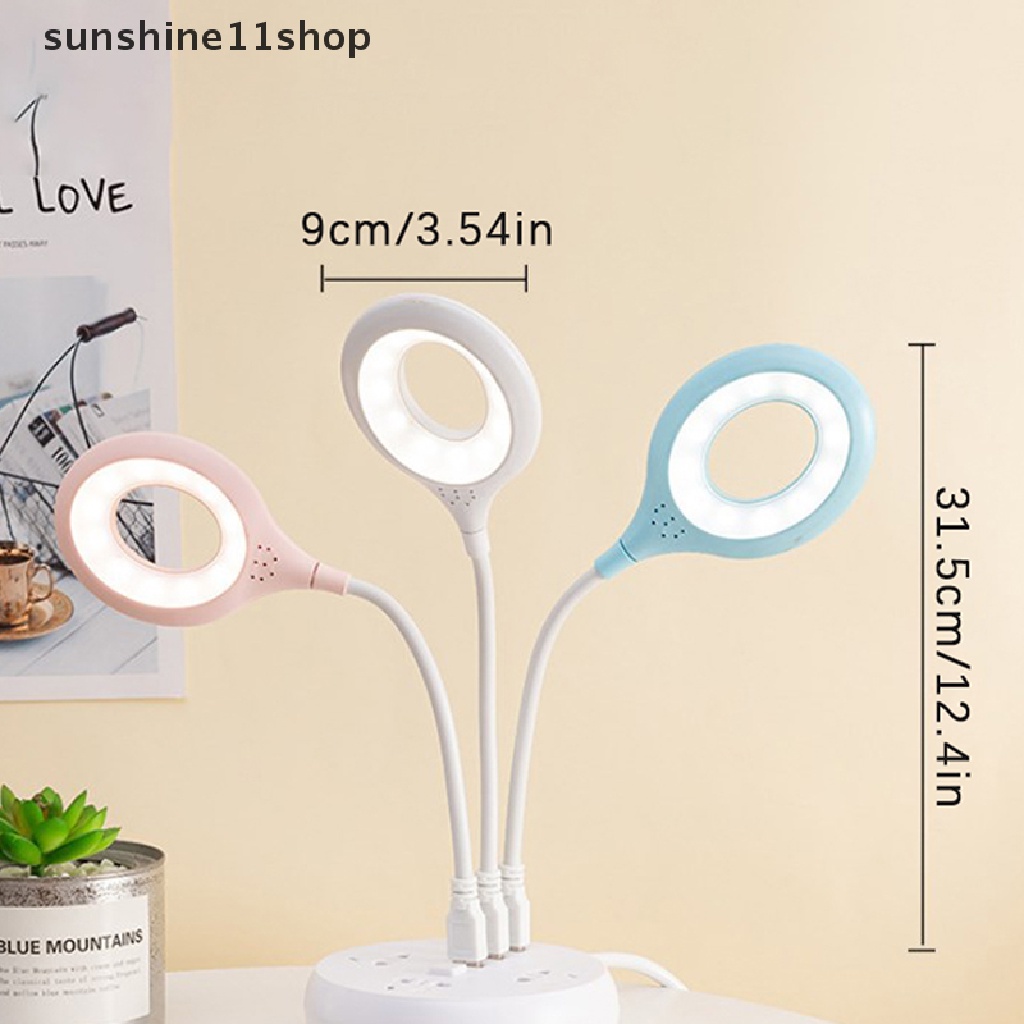 Sho Lampu Meja LED Portable Night Light Lamp Lampu Meja USB Belajar Membaca Lampu Talbe N