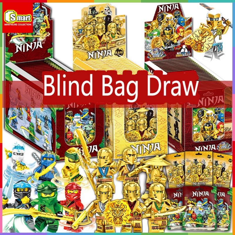 Mainan Bata Blind Bag Iron Man Ninja Naruto Spider-Man Marvel Minecraft Figure Blind Box Minifigure Sasuke Uchiha