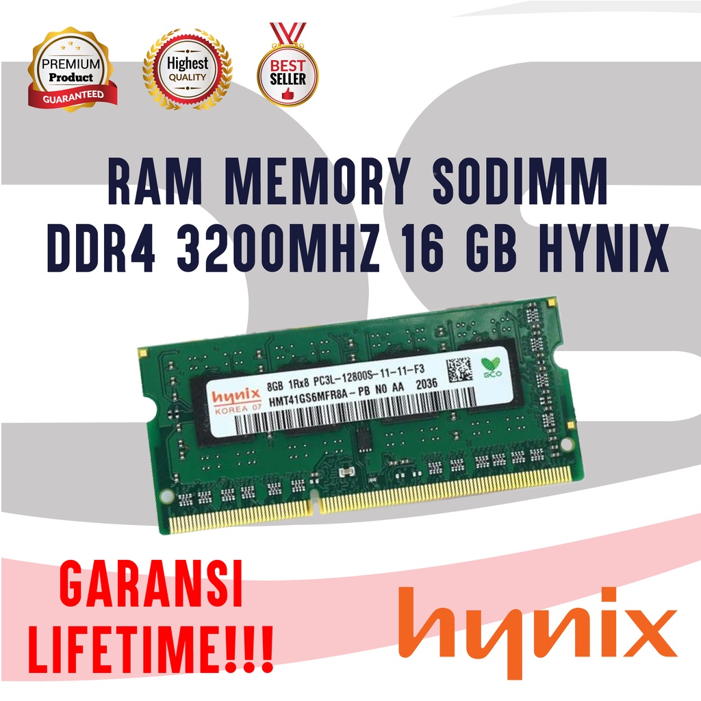 RAM MEMORY LAPTOP SODIMM DDR4 16GB 3200MHz HYNIX