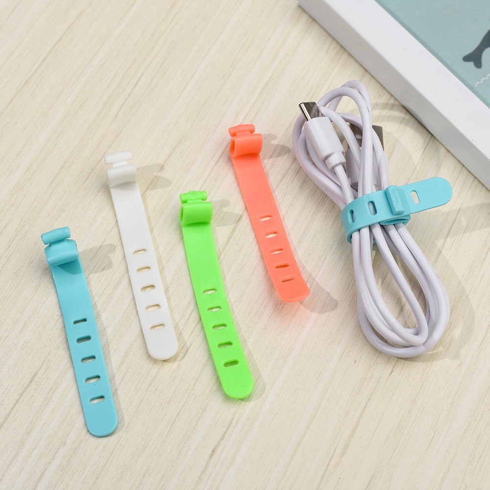 [Harga Grosir] [Unggulan] 1per5pcs Penggulung Kabel Headphone 3lubang Silikon Data Wire Trimmer Data Line Organizer Kawat Pengisian Ponsel USB Kabel Data Organizer