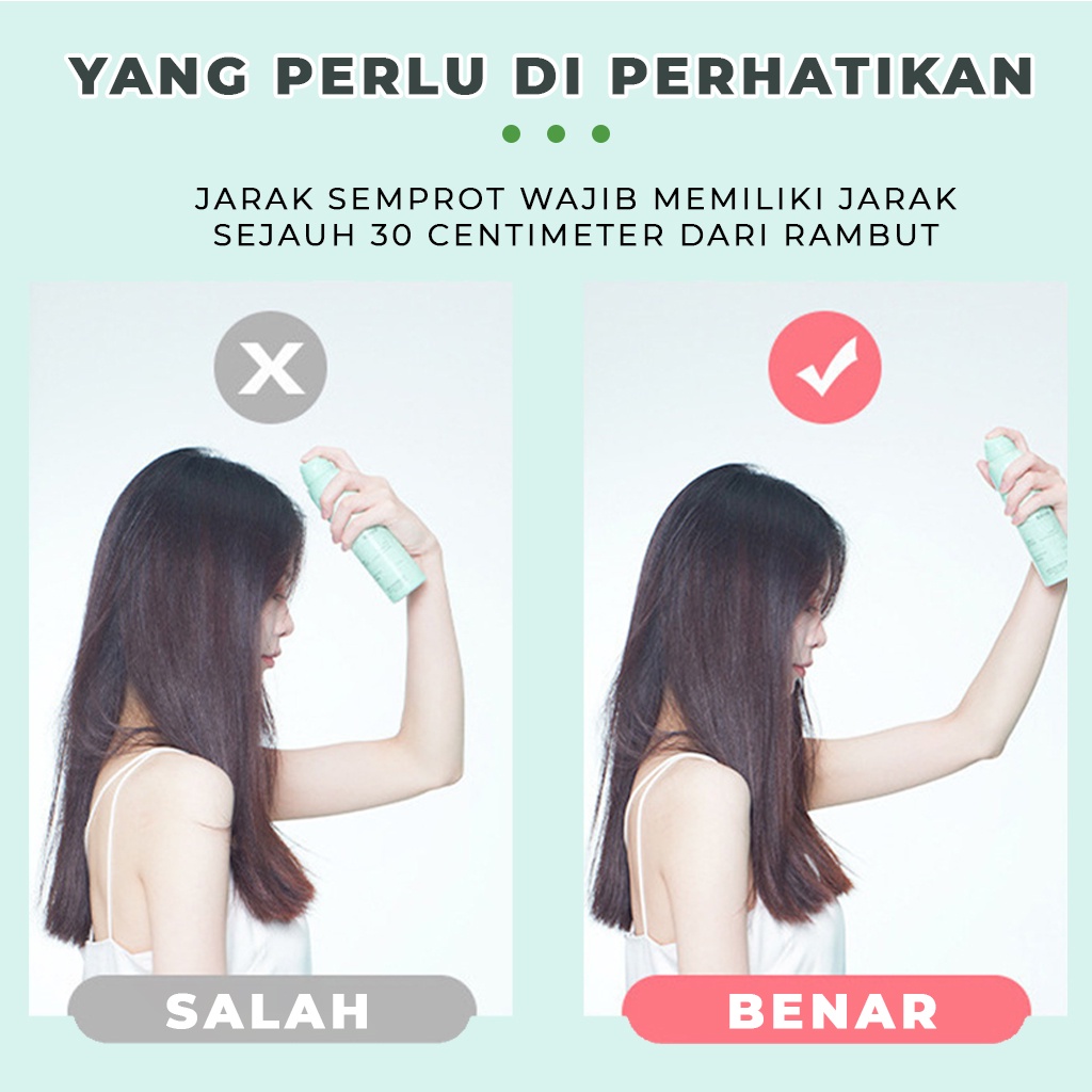 Dry Shampoo Semprotan Rambut Kering Hair Spray Pengembang Menghilang Minyak Di Rambut Anti Lepek Hemat Tempat Mudah Di Bawa |GROSIRXPRESS