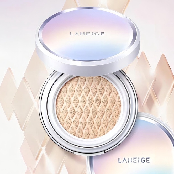 LANEIGE BB Cushion Whitening SPF 50+PA+++BB Foundation Makeup(Refill/Case + Isi+Puff) No.13 | No.21 (Complete)