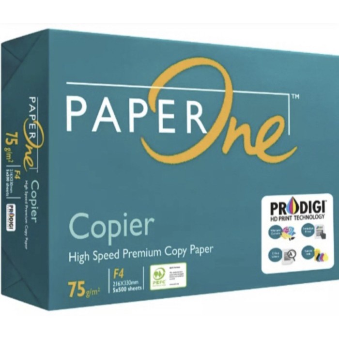 

Terlaris Kertas Paper One F4 75Gr/ Fotocopy Paper/1 Box/ Khusus Gojek Grab Ex