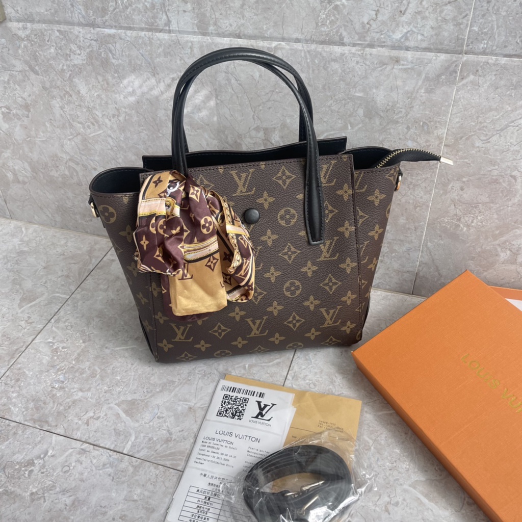 BA2308 Tas Tangan Wanita Tas Wanita Lady Handbag Ts Selempang LV Branded Import