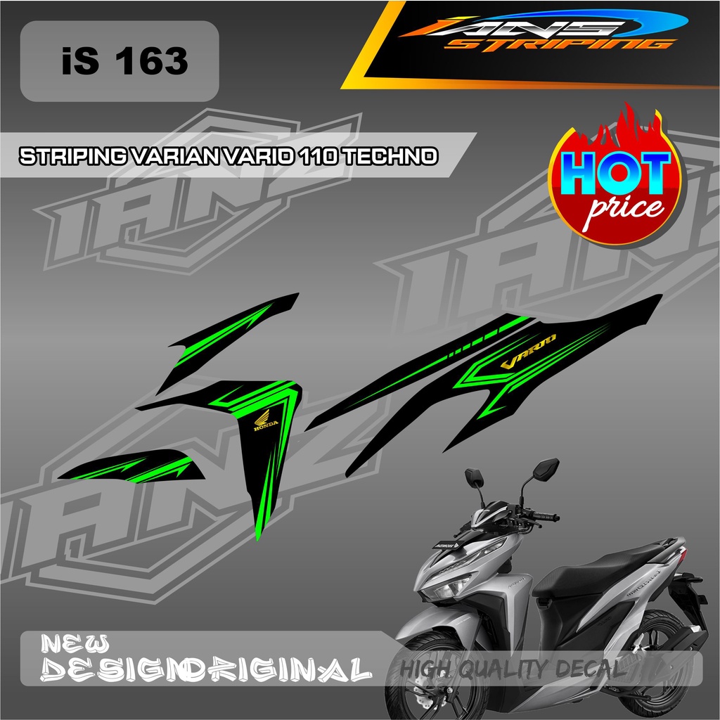 NEW LIST STRIPING DECAL VARIO TECHNO 110 OLD VARIAN TERBARU / STIKER HONDA VARIO 110 SEMU FULL BODY / STIKER KERETA VARIO 110 OLD IS163