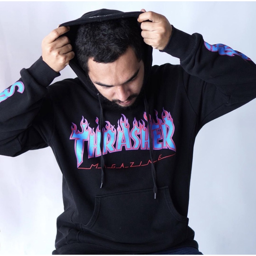 Jaket Sweater Hoodie Thrasher Magazine Premium