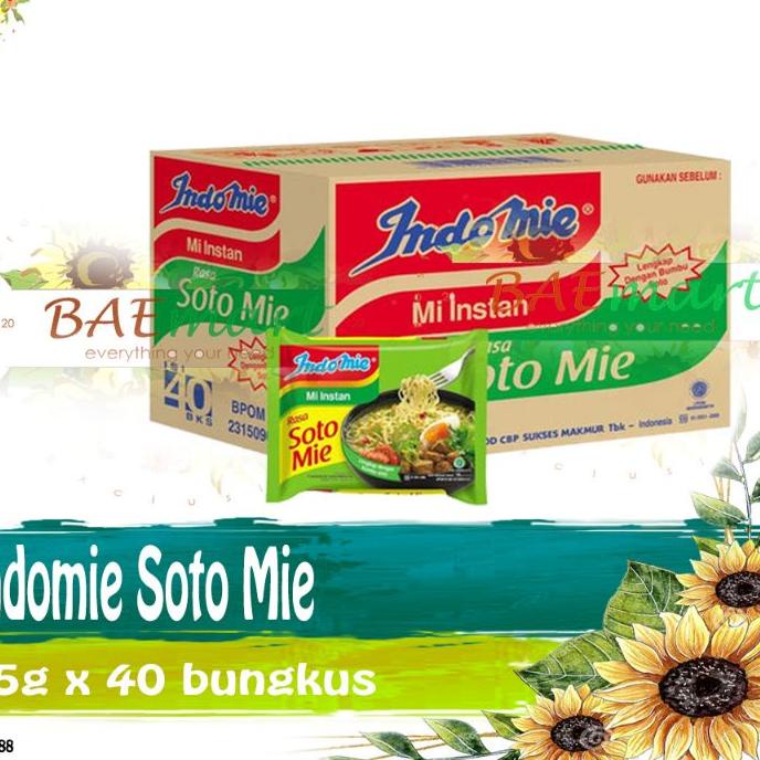 

☻ Indomie Soto Indofood Dus isi 40 ◘