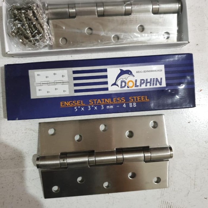 Terlaris Engsel Stainles Sus 304 Dolphin 5 Inch - Engsel Pintu Setenlis Sus304