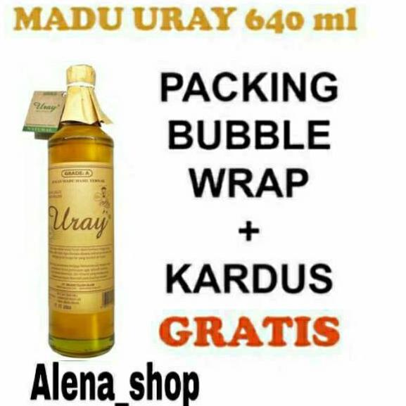 

♧ uray 640ml besar (875 gram) lebah hutan raw forest honey ❅