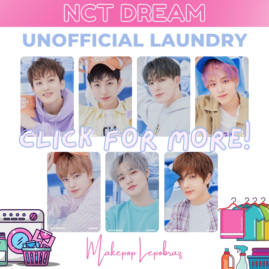 [PC ALBUM REPLIKA] NCT DREAM LAUNDRY SHOP MARK JAEMIN JENO JISUNG RENJUN HAECHAN CHENLE