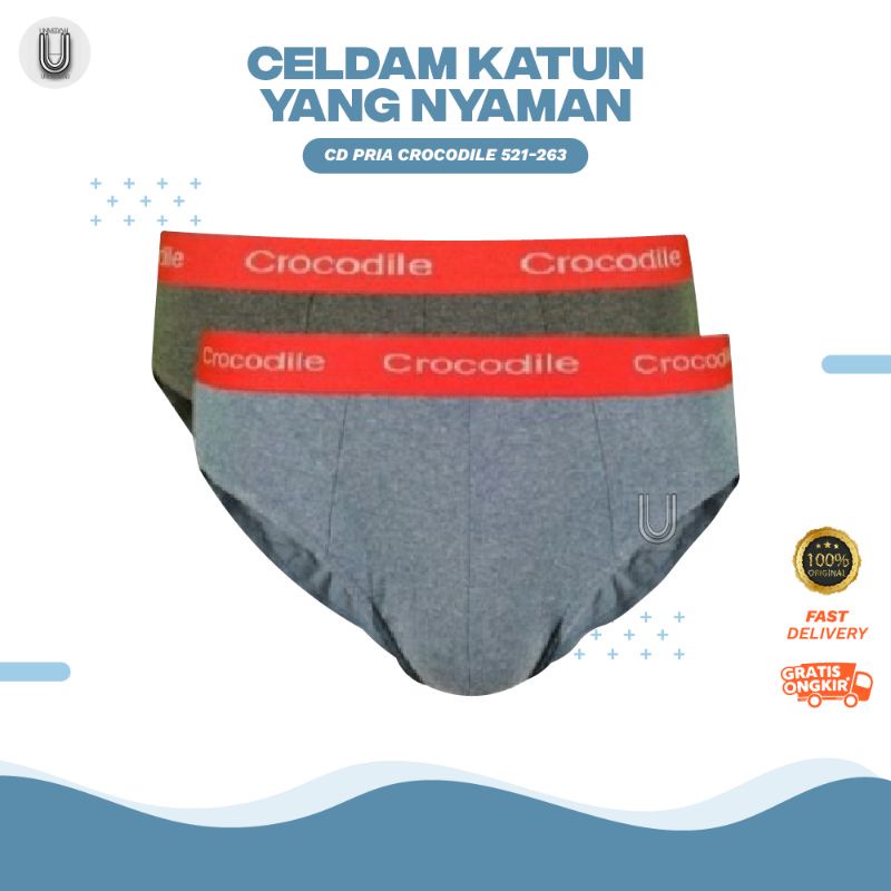 CD Celana Dalam Pria Sempak Cowok Dewasa Crocodile Kode 521-263 Termurah By Universal Underwear TOKO KEANULOVA