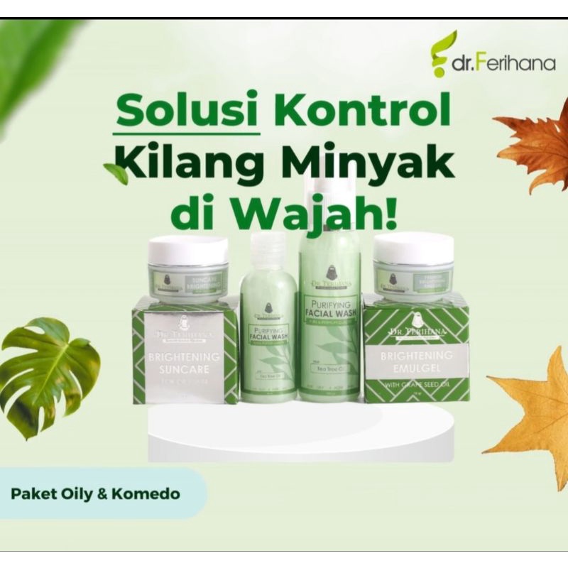 Paket Brihgtening Oily - Komedo by dr. Ferihana Cosmetics