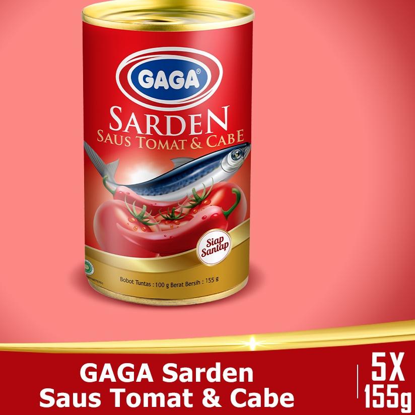 

♬ Beli 3 pcs GAGA Sarden Tomat Chilli 155g FREE 2 pcs GAGA Sarden Tomat Chilli 155g. (GG46) ♣