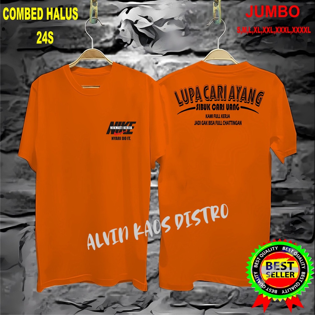 APPS Promo Diskon Kaos DB LUPA CARI AYANG Kaos Terlaris Kualitas Terjamin/Kaos Murah Kaos katun/Pakaian Pria pakaian Wanita/Kaos Distro Pria Kaos Promo/Best Seller